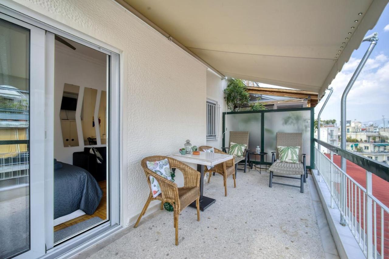 The Cactus Apartment With Large Sunny Balcony Atenas Exterior foto